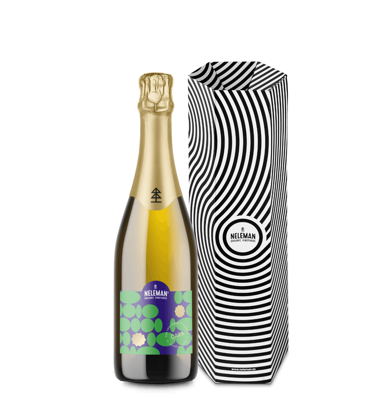 Cava Brut Macabeo Chardonnay Organic Cadeaupakket